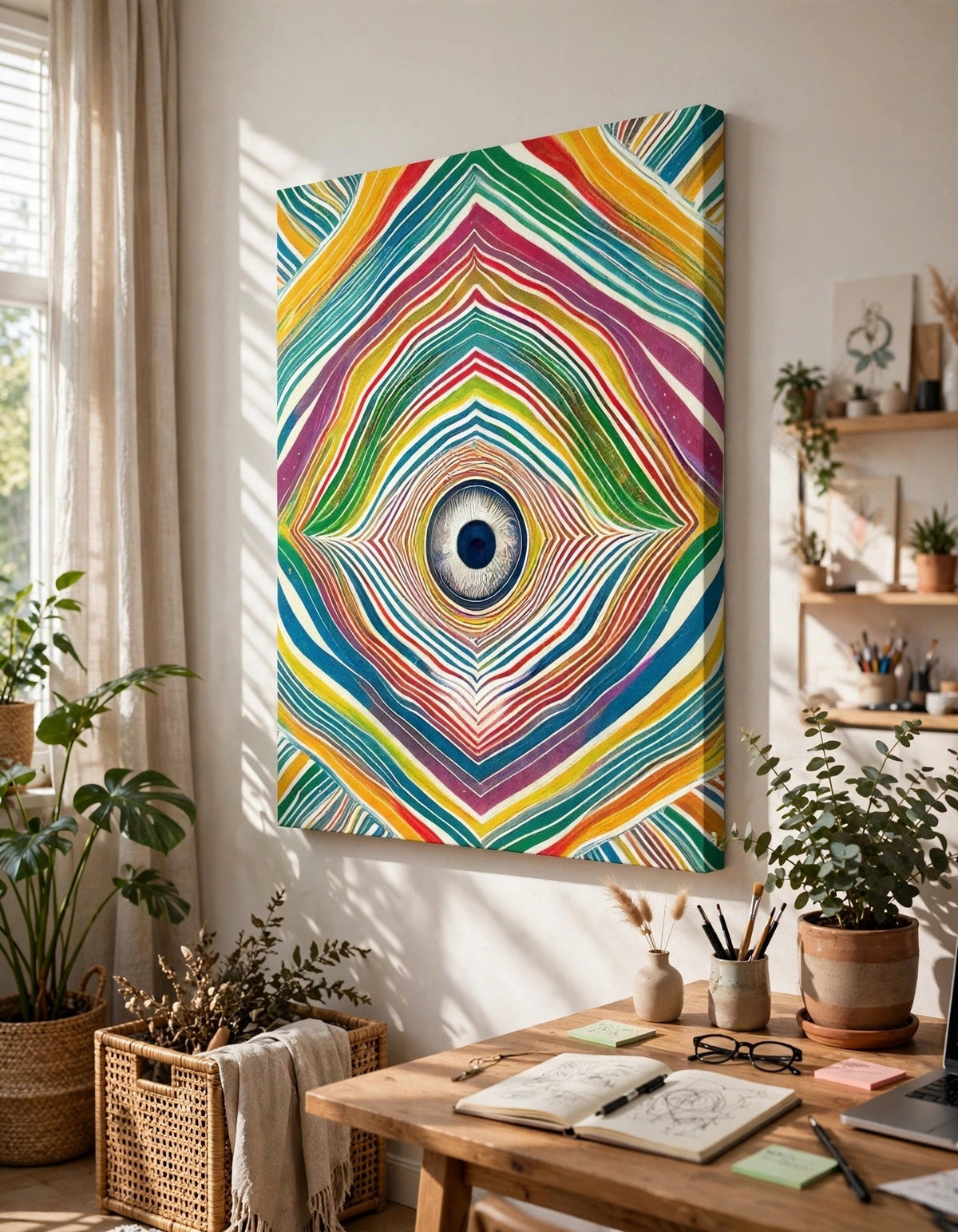 Evil Eye Canvas - Ready to Hang Gallery Wrap